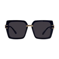 Valoria Black Large Full Rim Square Sunglasses for Women — Hashtag Eyewears