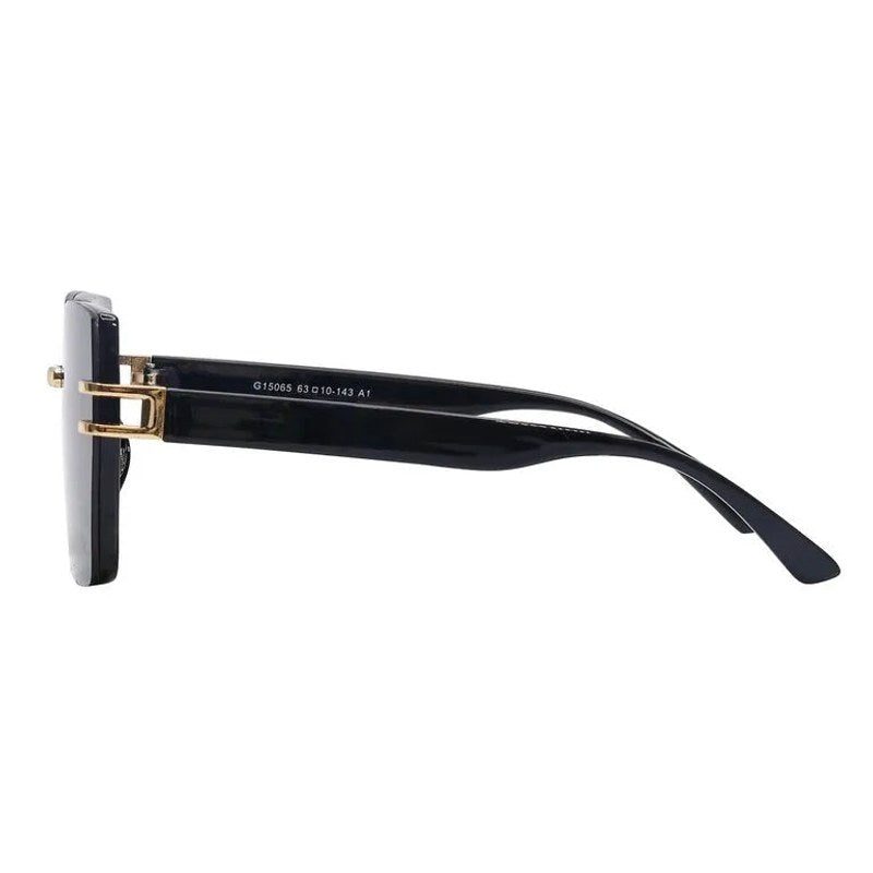 Valoria Black Large Full Rim Square Sunglasses for Women — Hashtag Eyewears