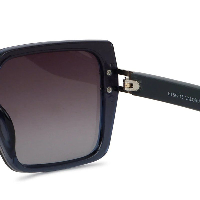 Valoria | Blue Large Full Rim Square Sunglasses for Women [UV-protected]