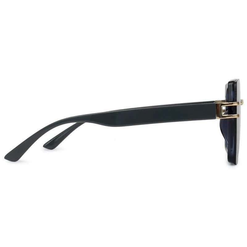 Valoria Blue Large Full Rim Square Sunglasses for Women — Hashtag Eyewears