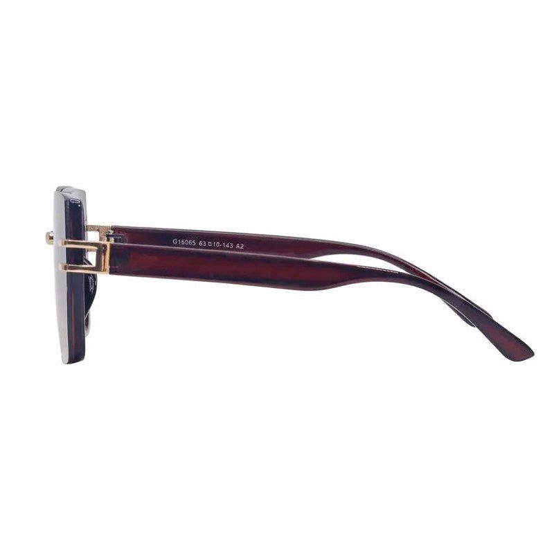 Valoria Brown Large Full Rim Square Sunglasses for Women — Hashtag Eyewears