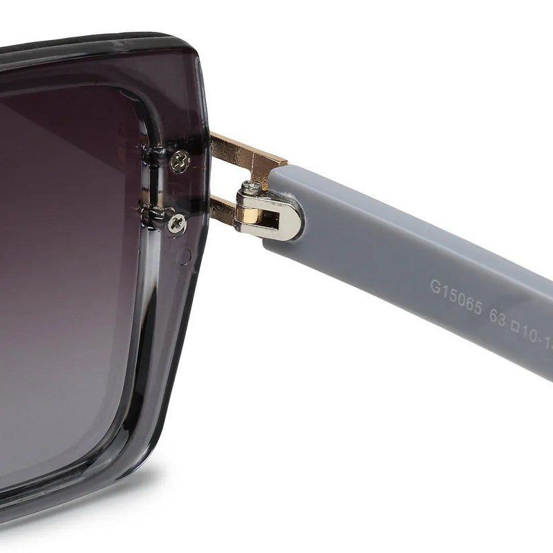 Valoria Grey Large Full Rim Square Sunglasses for Women — Hashtag Eyewears