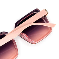 Valoria | Pink Large Full Rim Square Sunglasses for Women [UV-protected]