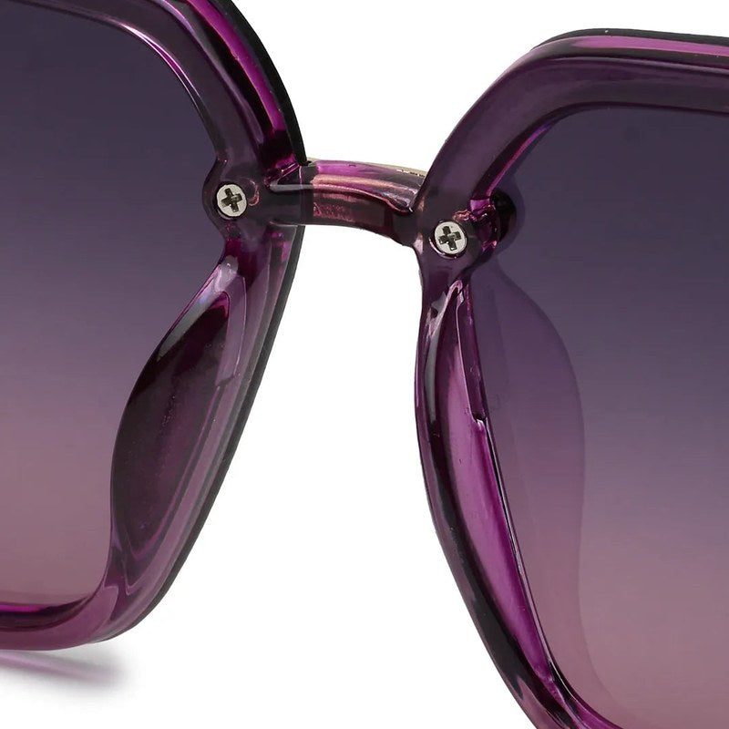 Valoria Purple Large Full Rim Square Sunglasses for Women — Hashtag Eyewears