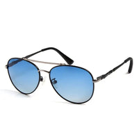 Valtor | Gradient Blue Small Full Rim Aviator Sunglasses for Men & Women [Polarized]