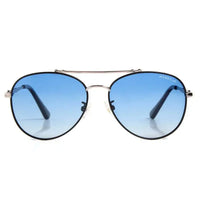 Valtor | Gradient Blue Small Full Rim Aviator Sunglasses for Men & Women [Polarized]