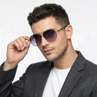 Valtor | Gradient Pink Small Full Rim Aviator Sunglasses for Men & Women [Polarized]