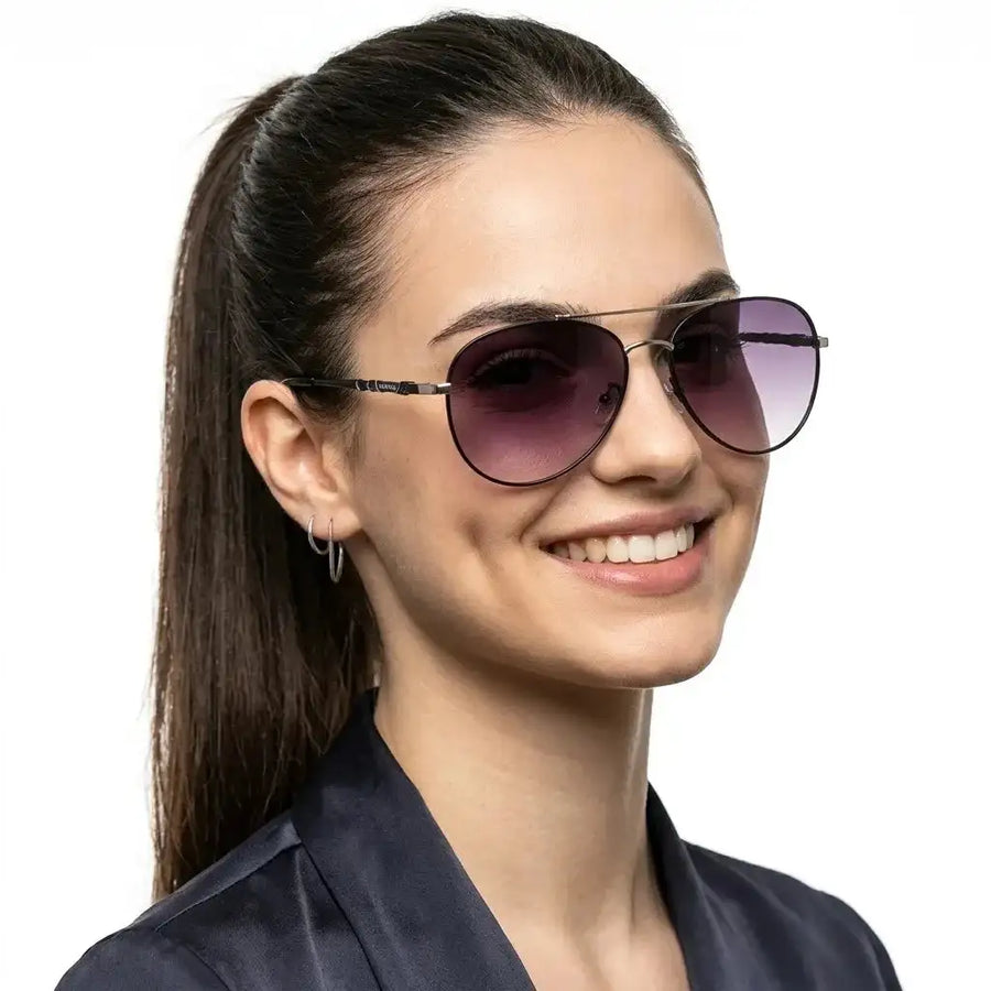 Valtor | Gradient Pink Small Full Rim Aviator Sunglasses for Men & Women [Polarized]
