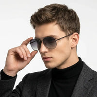Valtor | Gradient Purple Small Full Rim Aviator Sunglasses for Men & Women [Polarized]