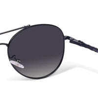 Valtor | Gradient Purple Small Full Rim Aviator Sunglasses for Men & Women [Polarized]