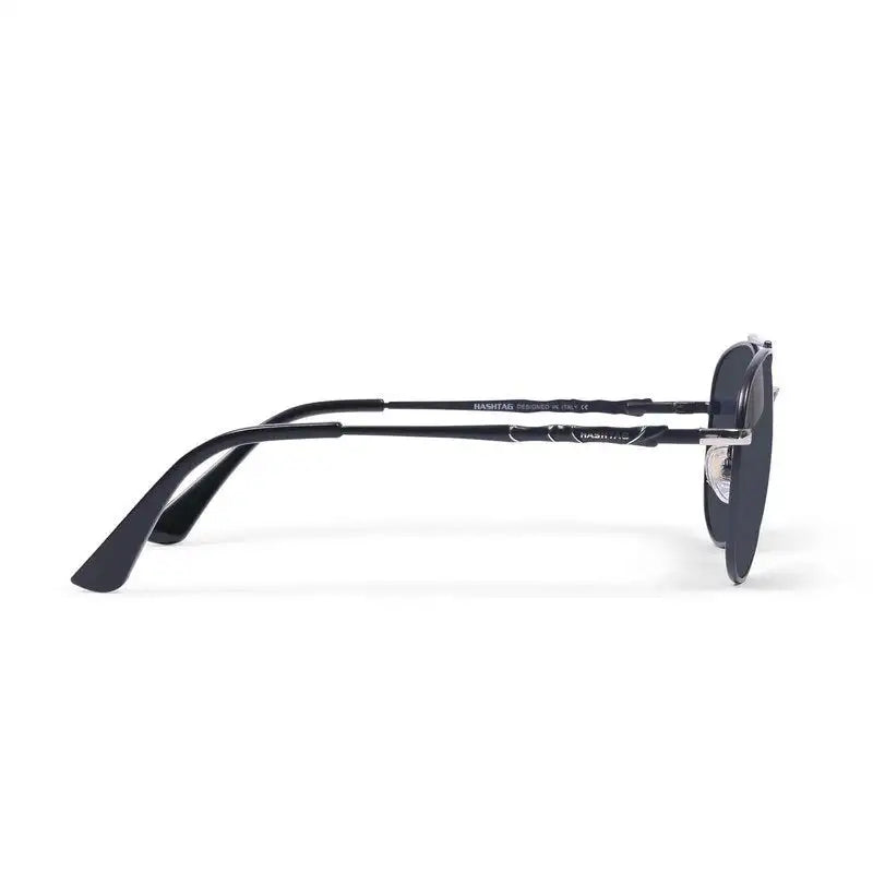 Valtor | Grey Large Full Rim Aviator Sunglasses for Men & Women [Polarized]