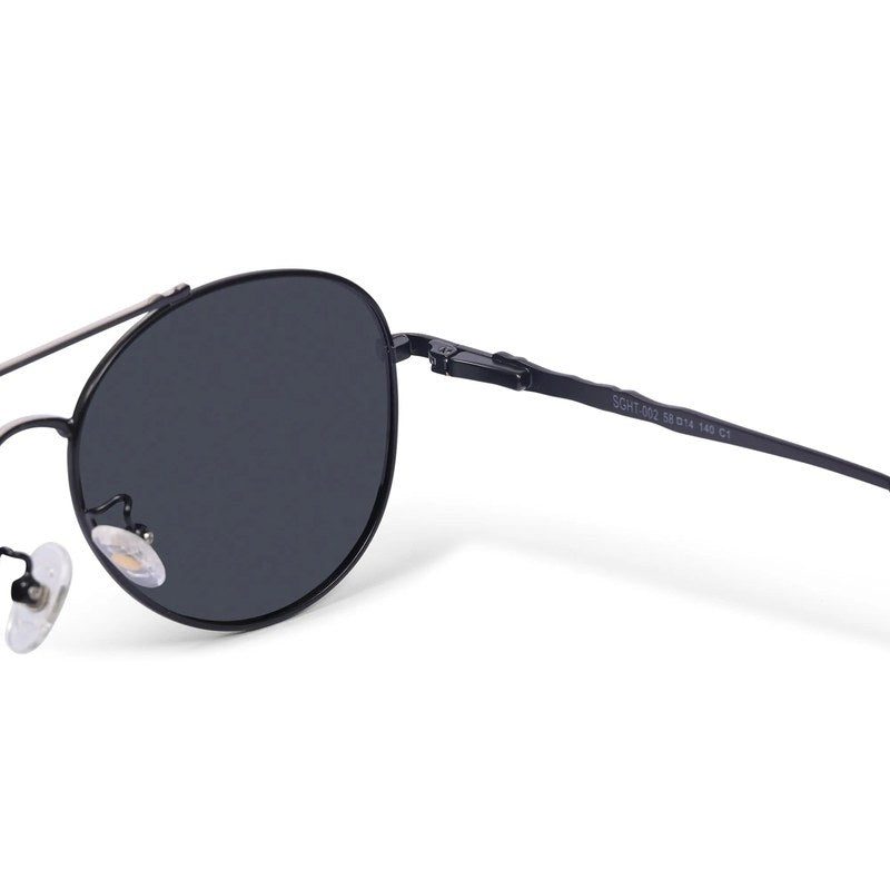 Valtor | Grey Large Full Rim Aviator Sunglasses for Men & Women [Polarized]