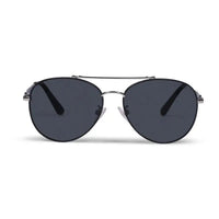 Valtor | Grey Large Full Rim Aviator Sunglasses for Men & Women [Polarized]