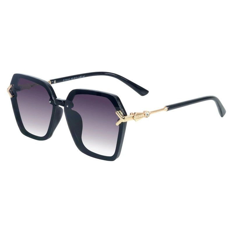 Veilion Purple Large Full Rim Hexagonal Sunglasses for Women — Hashtag Eyewears