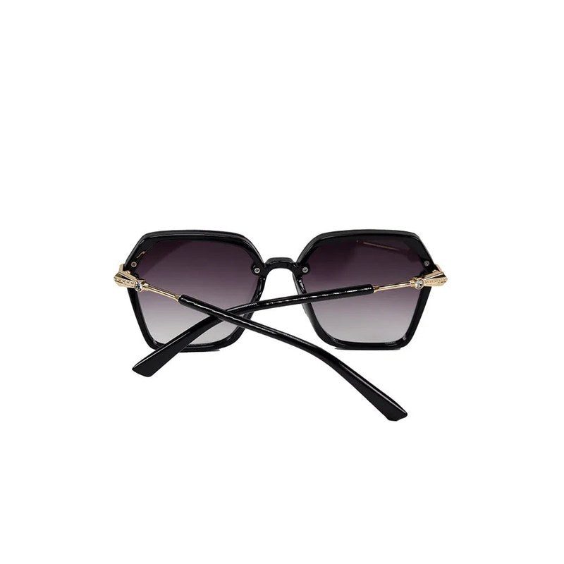 Veilion | Purple Large Full Rim Hexagonal Sunglasses for Women [UV-protected]