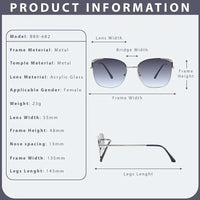 Velox Blue Medium Full Rim Square Sunglasses for Women — Hashtag Eyewears