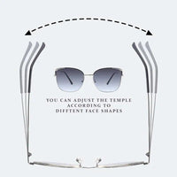 Velox Blue Medium Full Rim Square Sunglasses for Women — Hashtag Eyewears