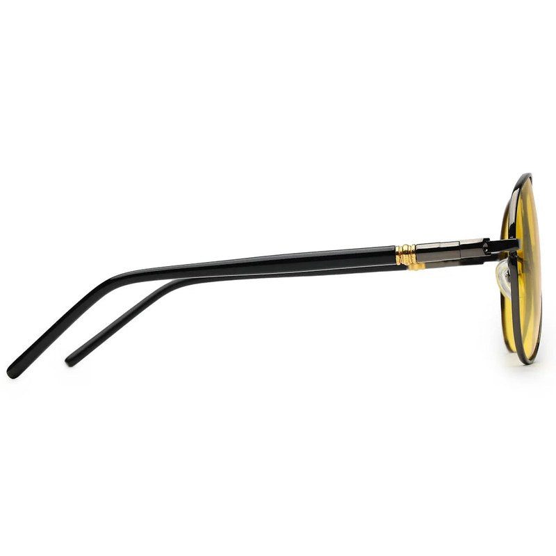 Vesper Yellow Medium Full Rim Aviator Sunglasses for Men — Hashtag Eyewears
