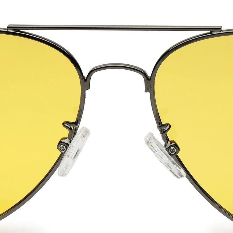 Vesper Yellow Medium Full Rim Aviator Sunglasses for Men — Hashtag Eyewears