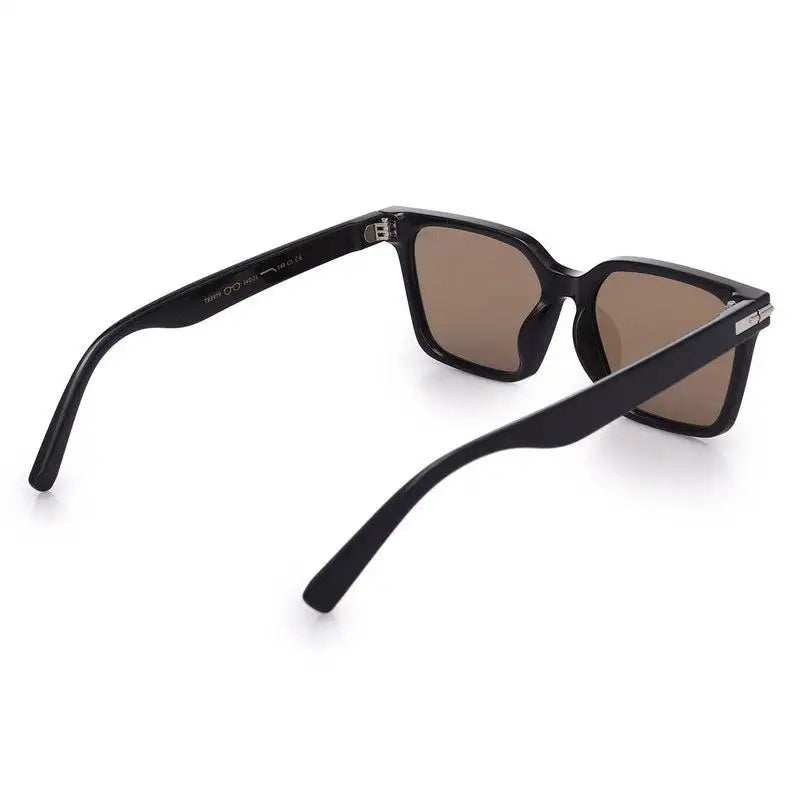 Viora | Black Extra-Large Full Rim Square Sunglasses for Men & Women [Polarized] HASHTAG X VOSNO