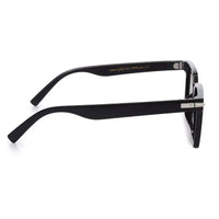 Viora | Black Extra-Large Full Rim Square Sunglasses for Men & Women [Polarized] HASHTAG X VOSNO