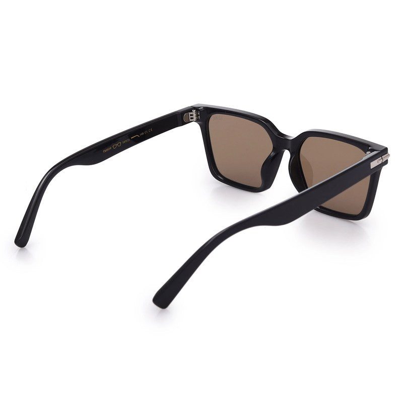 Viora | Black Extra-Large Full Rim Square Sunglasses for Men & Women [Polarized] HASHTAG X VOSNO