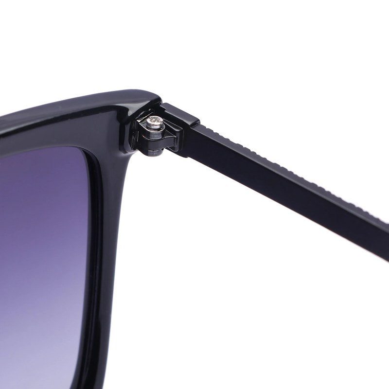 Virelia Black Large Full Rim Square Sunglasses for Men & Women — Hashtag Eyewears