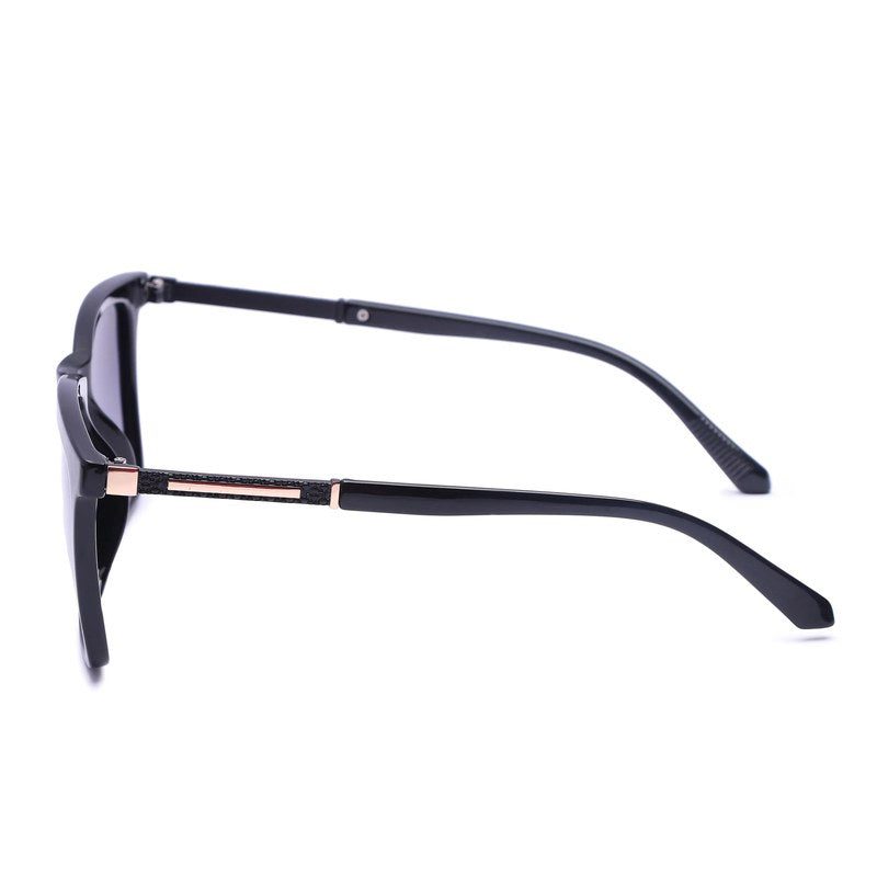 Virelia Black Large Full Rim Square Sunglasses for Men & Women — Hashtag Eyewears