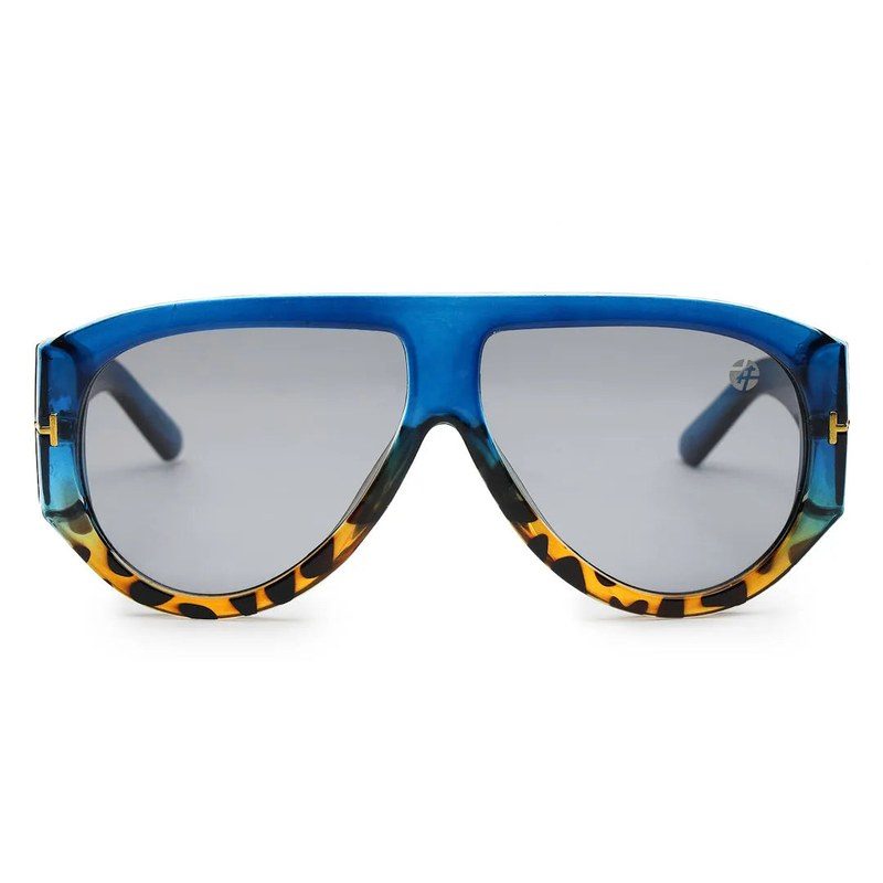 Vista | Blue Medium Full Rim Aviator Sunglasses for Men & Women [UV-protected]