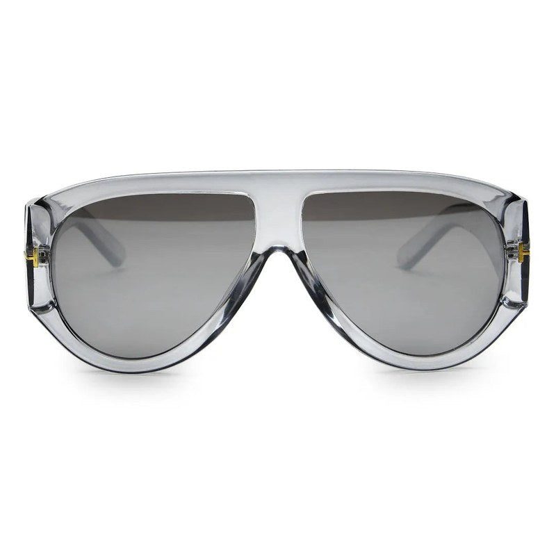 Vista Grey Medium Full Rim Aviator Sunglasses for Men & Women — Hashtag Eyewears
