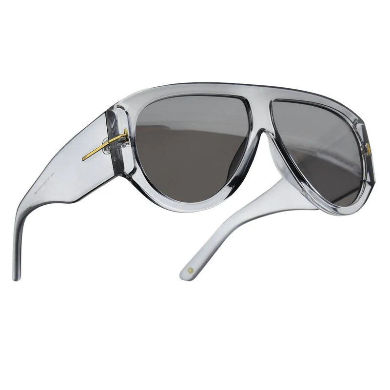 Vista Grey Medium Full Rim Aviator Sunglasses for Men & Women — Hashtag Eyewears