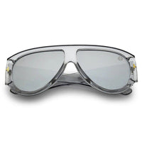 Vista Grey Medium Full Rim Aviator Sunglasses for Men & Women — Hashtag Eyewears