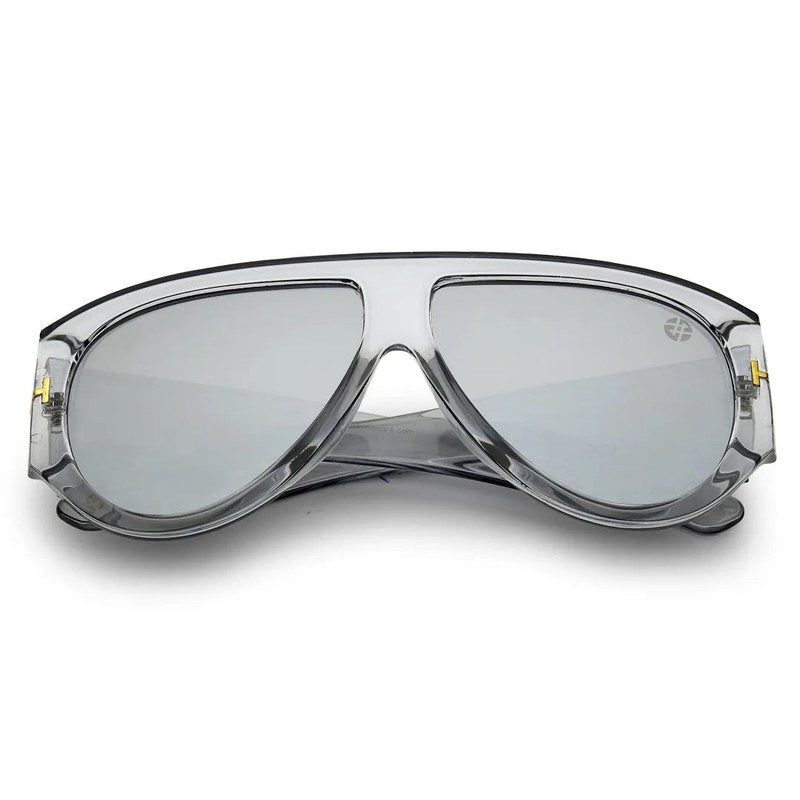 Vista Grey Medium Full Rim Aviator Sunglasses for Men & Women — Hashtag Eyewears