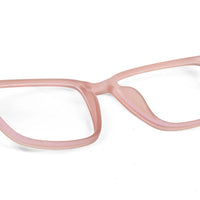 Vizionix Baby Pink Medium Full Rim RECTANGLE Computer Glasses for Men & Women — Hashtag Eyewears