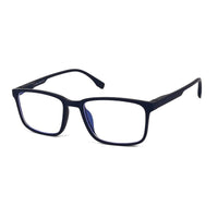 Vizionix Blue Medium Full Rim RECTANGLE Computer Glasses for Men & Women — Hashtag Eyewears