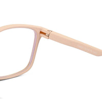 Vizionix Cream Medium Full Rim RECTANGLE Computer Glasses for Men & Women — Hashtag Eyewears