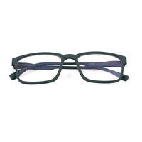 Vizionix Green Medium Full Rim RECTANGLE Computer Glasses for Men & Women — Hashtag Eyewears