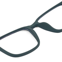Vizionix Green Medium Full Rim RECTANGLE Computer Glasses for Men & Women — Hashtag Eyewears
