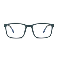 Vizionix Green Medium Full Rim RECTANGLE Computer Glasses for Men & Women — Hashtag Eyewears
