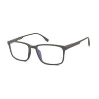 Vizionix Grey Medium Full Rim RECTANGLE Computer Glasses for Men & Women — Hashtag Eyewears
