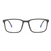 Vizionix Grey Medium Full Rim RECTANGLE Computer Glasses for Men & Women — Hashtag Eyewears