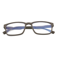 Vizionix Grey Medium Full Rim RECTANGLE Computer Glasses for Men & Women — Hashtag Eyewears