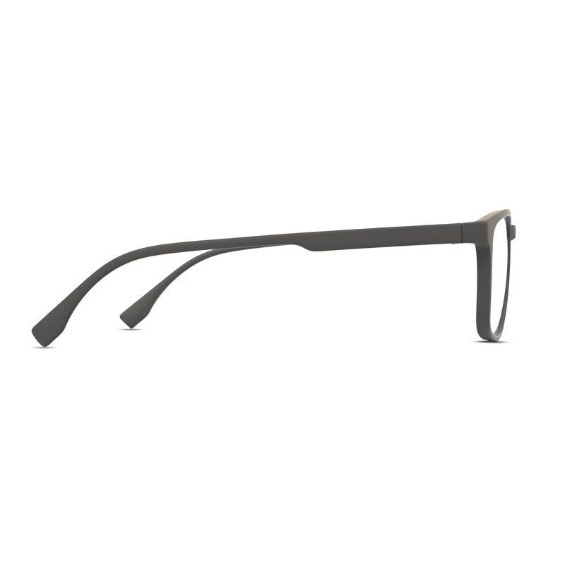 Vizionix Grey Medium Full Rim RECTANGLE Computer Glasses for Men & Women — Hashtag Eyewears