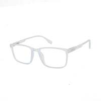 Vizionix Transparent Light Blue Medium Full Rim RECTANGLE Computer Glasses for Men & Women — Hashtag Eyewears