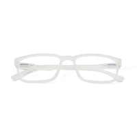Vizionix Transparent Light Blue Medium Full Rim RECTANGLE Computer Glasses for Men & Women — Hashtag Eyewears