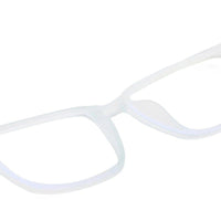 Vizionix Transparent Light Blue Medium Full Rim RECTANGLE Computer Glasses for Men & Women — Hashtag Eyewears