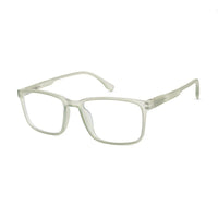 Vizionix Transparent Light Green Medium Full Rim RECTANGLE Computer Glasses for Men & Women — Hashtag Eyewears