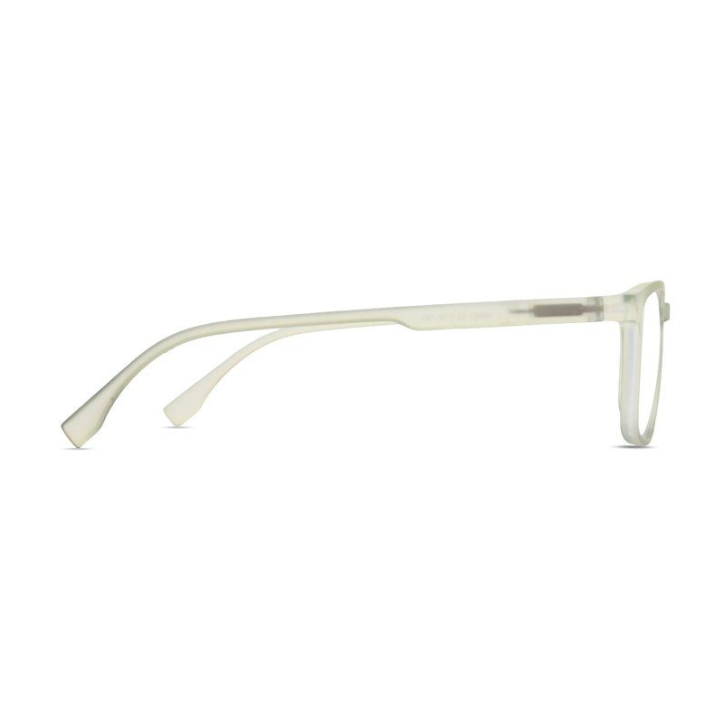 Vizionix Transparent Light Green Medium Full Rim RECTANGLE Computer Glasses for Men & Women — Hashtag Eyewears