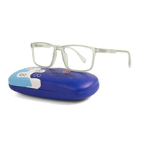 Vizionix Transparent Light Green Medium Full Rim RECTANGLE Computer Glasses for Men & Women — Hashtag Eyewears