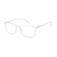 Vizionix Transparent Medium Full Rim RECTANGLE Computer Glasses for Men & Women — Hashtag Eyewears